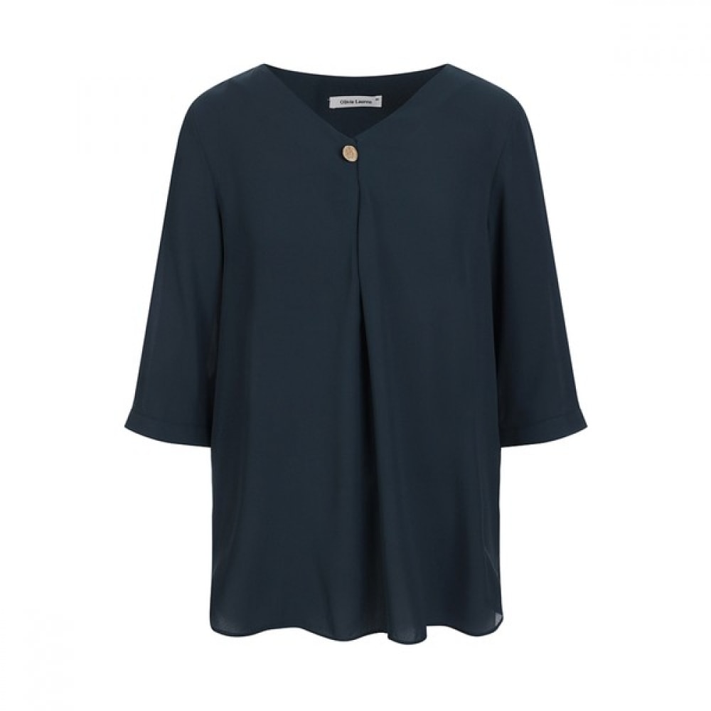 [オリビアローレン] Vネックブラウス_VOCNL3M6236