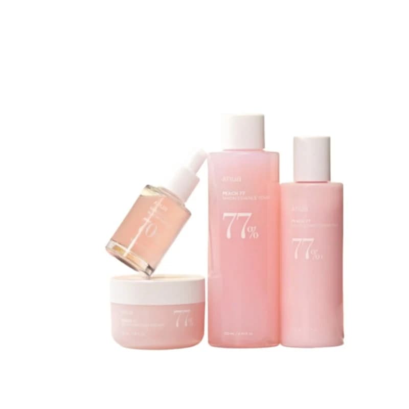 A**ua アヌ* 桃 和が好きな 3点セット 1 桃77 ナイアシン エッセンストナー 250ml 2セラム 30ml 3コンディショニングミルク 150ml 4人リッチドクリーム 50ml