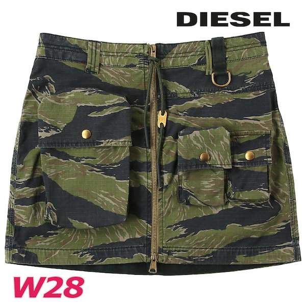 Qoo10] DIESEL ミリタリーミニスカート レディース O