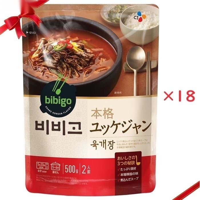 ビビゴ 本格ユッケジャン：500g (2人前) x 18袋