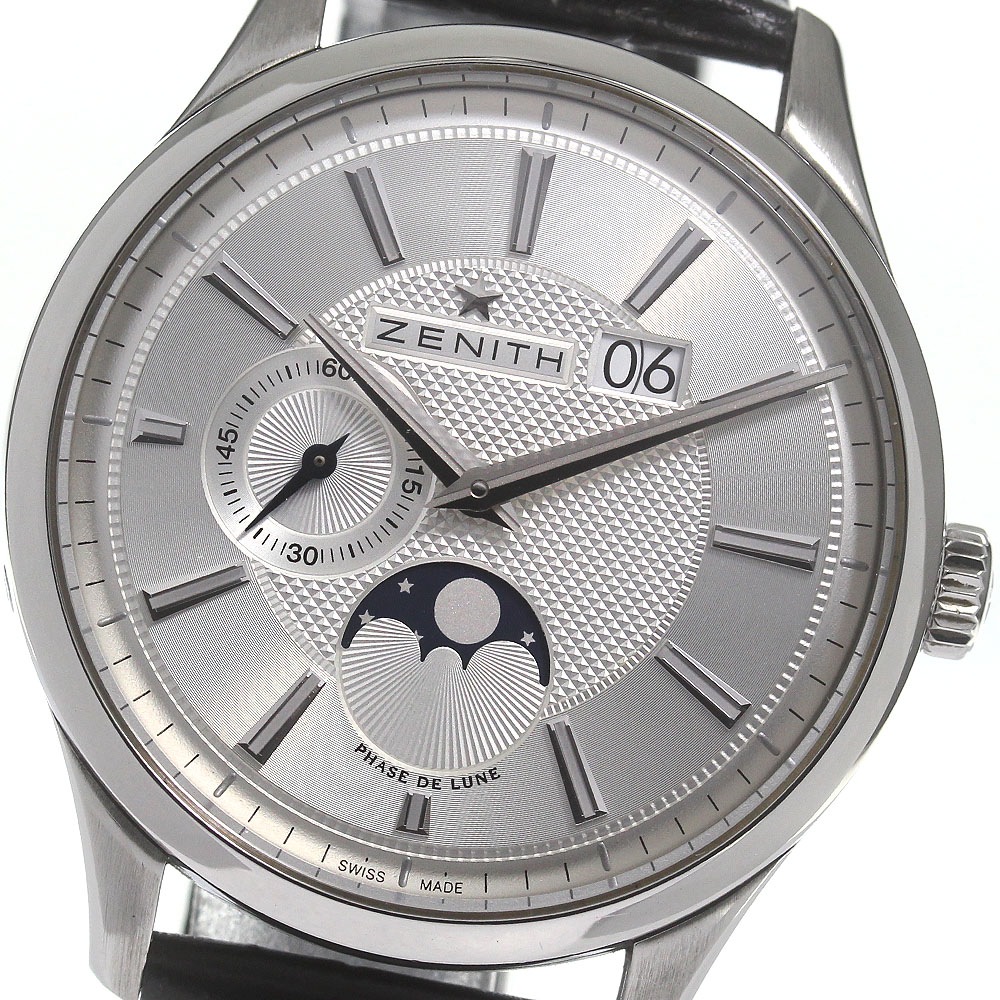 ゼニス ZENITH 03.2140.691 キャプテン グランドデイト ムーンフェイズ 自動巻き メンズ _832174【中古】