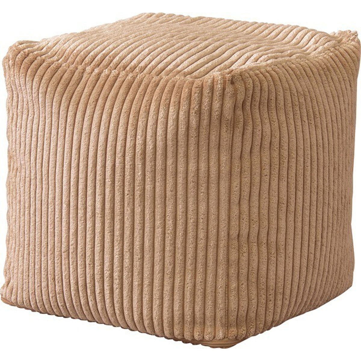 ミニビーズクッション コーデュロイ カバー ファスナー リビング スツール クッション 椅子 テーブル クッションスツール ビーズクッション マイクロビーズ 持ち運び コンパクト ベージュ グレー ネ