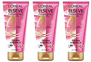 【3個セット】ロレアル パリ トリートメント エクストラオーディナリー オイル ダブルヘアパック さ
