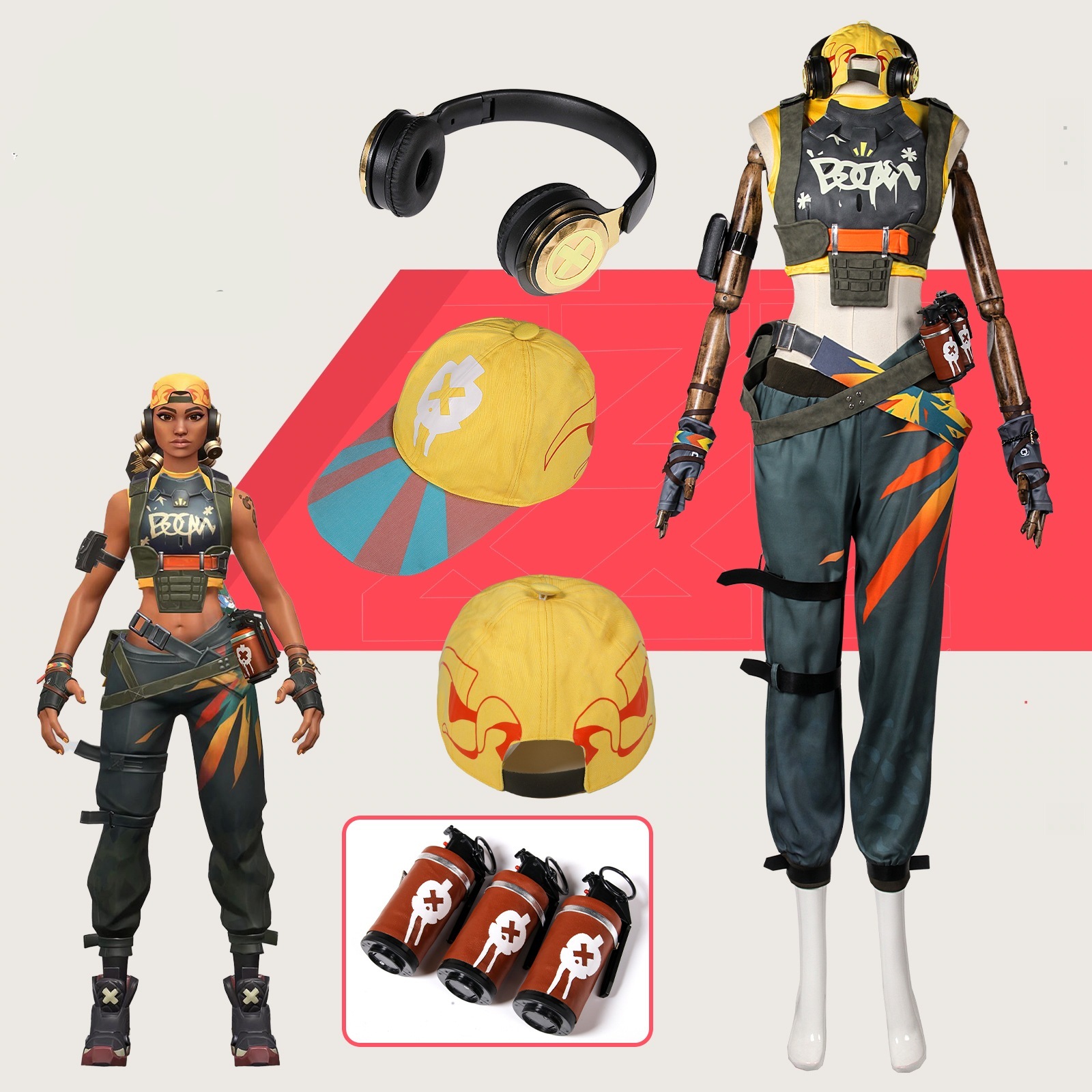 ロレコス-女性のためのバラントレイズコスプレ衣装,パンクエージェントのユニフォーム,ハロウィーンパーティーの衣装