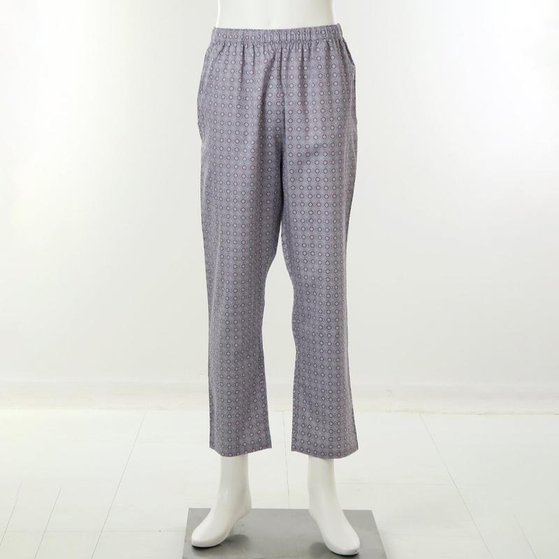 シルキーな綿100％ ギハナ染め 男性 ホームウェアパンツ[VVEPA02MP/BU]