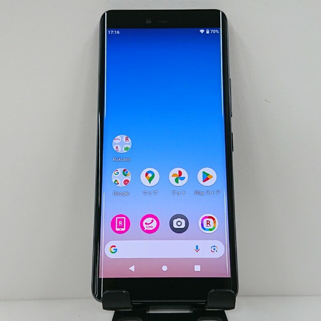 Rakuten Hand P710 Rakuten ブラック 送料無料 本体 c14036 【中古】