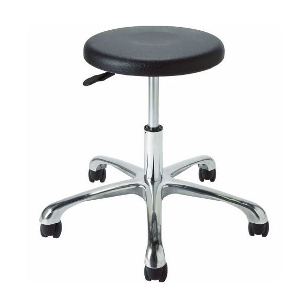 導電チェア 背なし ブラック DC-10BK 1脚 組立品