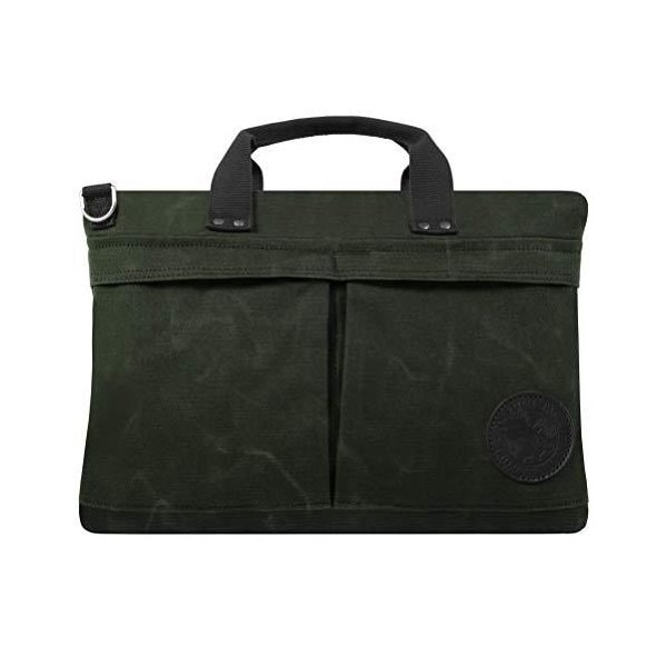 Duluth Pack City Briefcase (Waxed Olive Drab) 並行輸入品