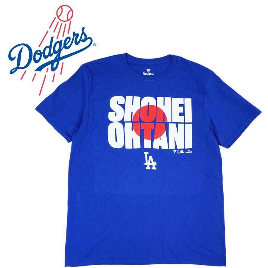 大谷翔平 Tシャツ 公式 ドジャース グッズクリックポスト対応可FANATICS ファナティクス オフィシャルTシャツLA DODGERS ロサンゼルス ドジャースブル