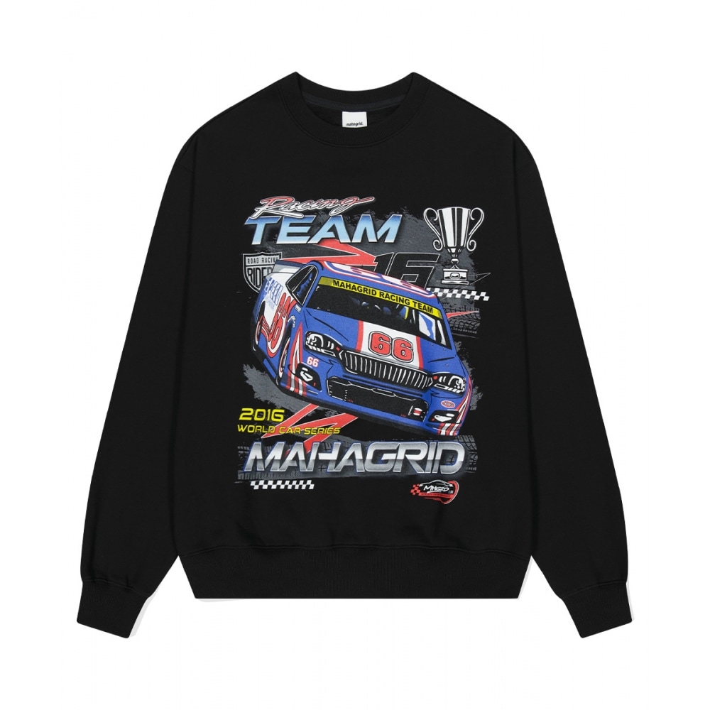 マハグリッド W.C.S レーシングチームスウェットシャツブラック (MG2DFMM452A)