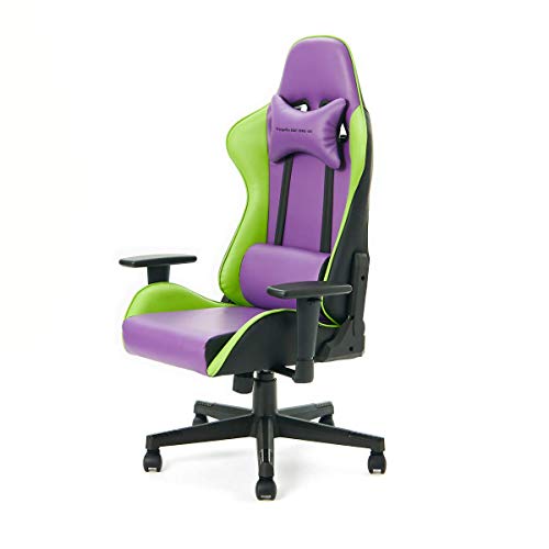 イトーキ エヴァンゲリオンチェア オフィスチェア ゲーミングチェア 可動肘付 初号機モデル EVA-01-ES 73001