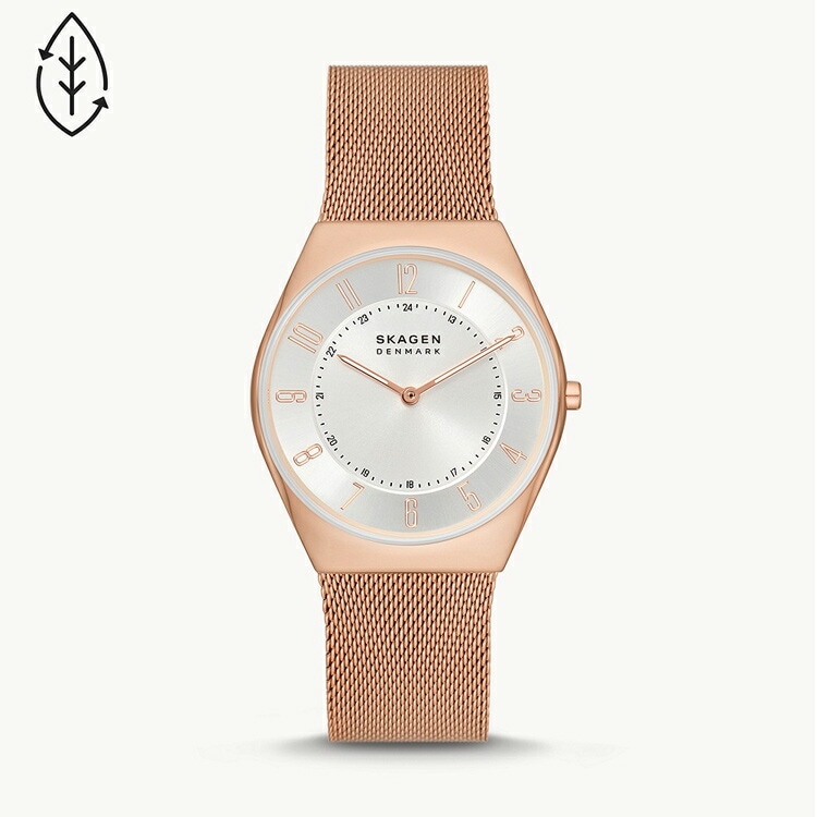 スカーゲン Grenen ウルトラスリム 二針 ローズゴールドトーン ステンレススチール メッシュウォッチ #SKW6827 18,024円