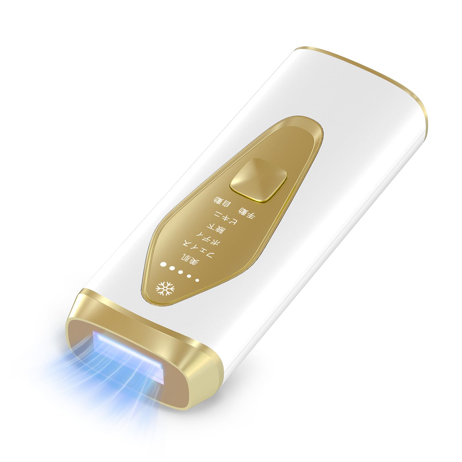 Wolliran 脱毛器 VIO対応 全身適用 手動・自動照射 無痛脱毛 IPLだつもうき サファイア冷却 5段階調節 家庭用脱 毛 器 ムダ毛ケア 光美容器 保護眼鏡・カミソリ付き ホワイト