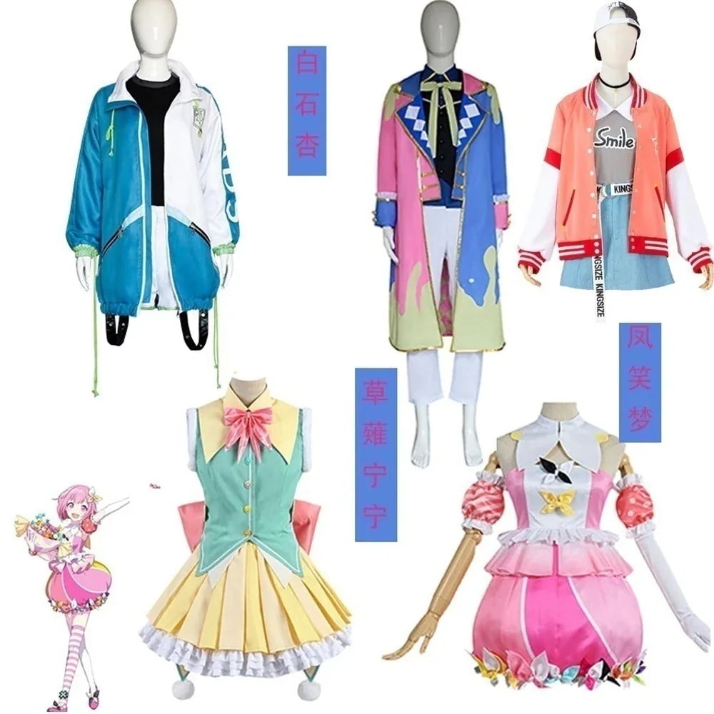 白石杏 小豆澤心羽 鳳笑夢 初音ミク fea. カラフルステージ! プロジェクトセカイ コスプレ変装仮装衣装 スーツ ハロウィン 年新作入荷コスプレ 5,567円