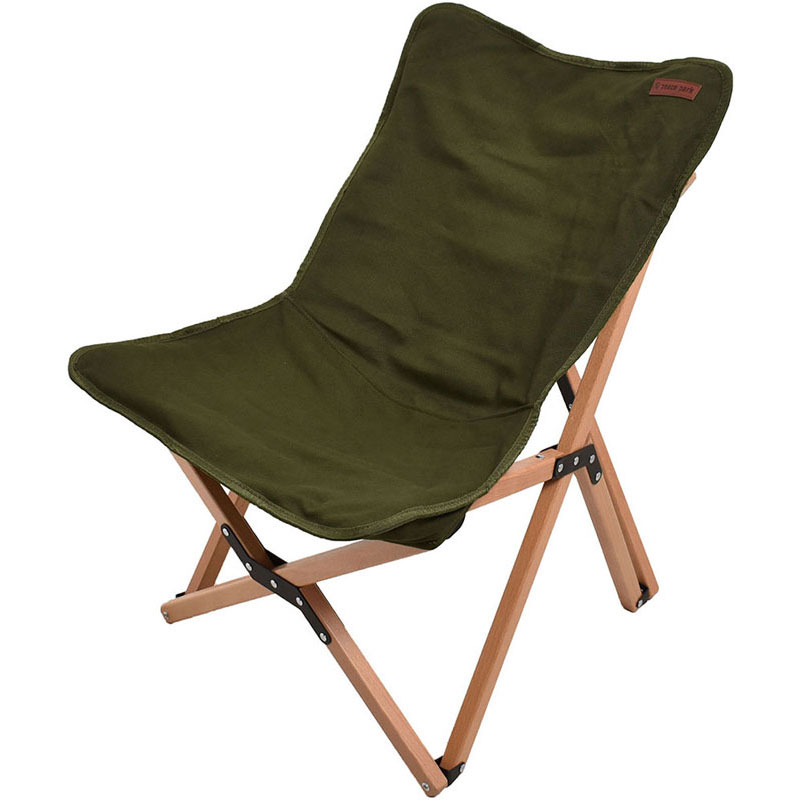 【ロット販売：入り数4】 peace park(ピースパーク) FOLDING WOOD CHAIR SMALL アウトドア イス (pp0406gn)