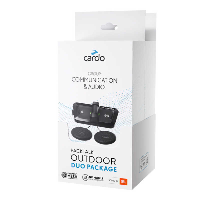 CARDO　PACKTALK OUTDOOR DUO - BLACK (2個セット) ブラック　SP000101