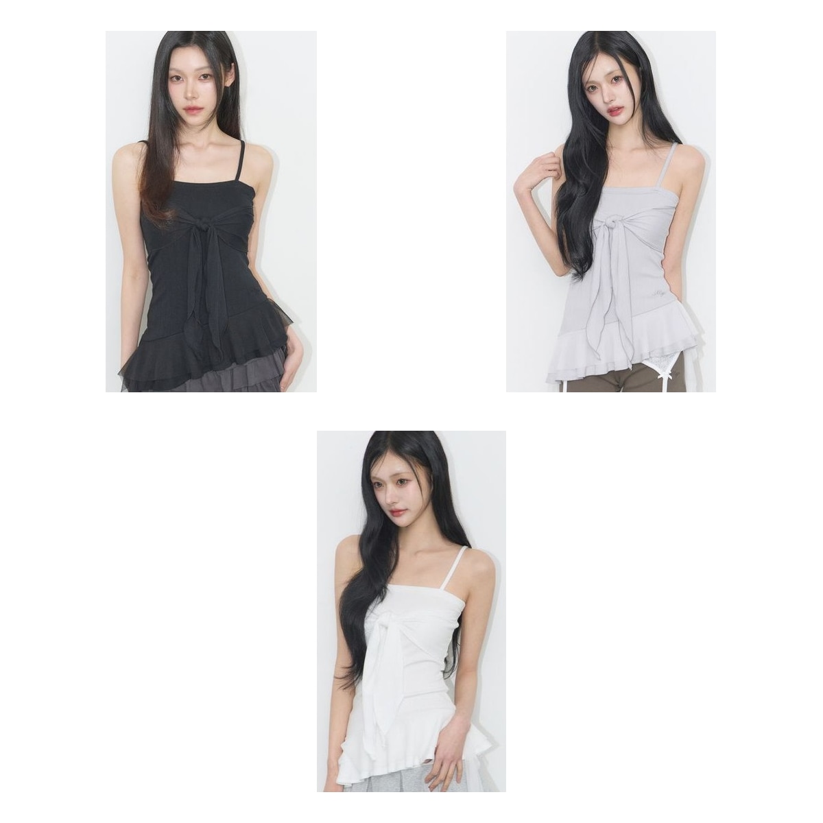 【ILLIGO】 RIBBON TIE SLEEVELESS 3色 正規品