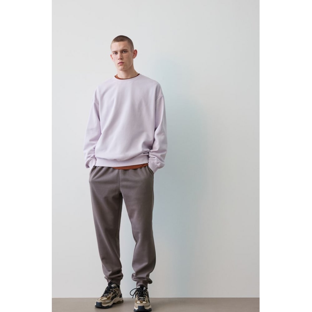 H&M レギュラーフィットスウェットパンツダークグレー