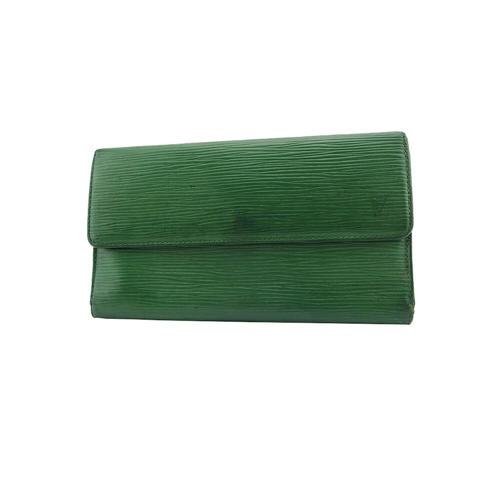 長財布 エピ グリーン レディース 中古