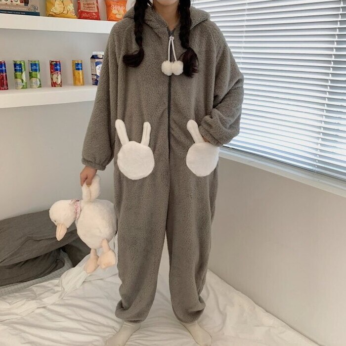 もこもこ モコモコ ルームウェア レディース ホームウェア 厚手 フリース 部屋着 寝巻き パジャマ 着ぐるみ オールインワン つなぎ ジャンプスーツ ふわふわ あったか 暖かい