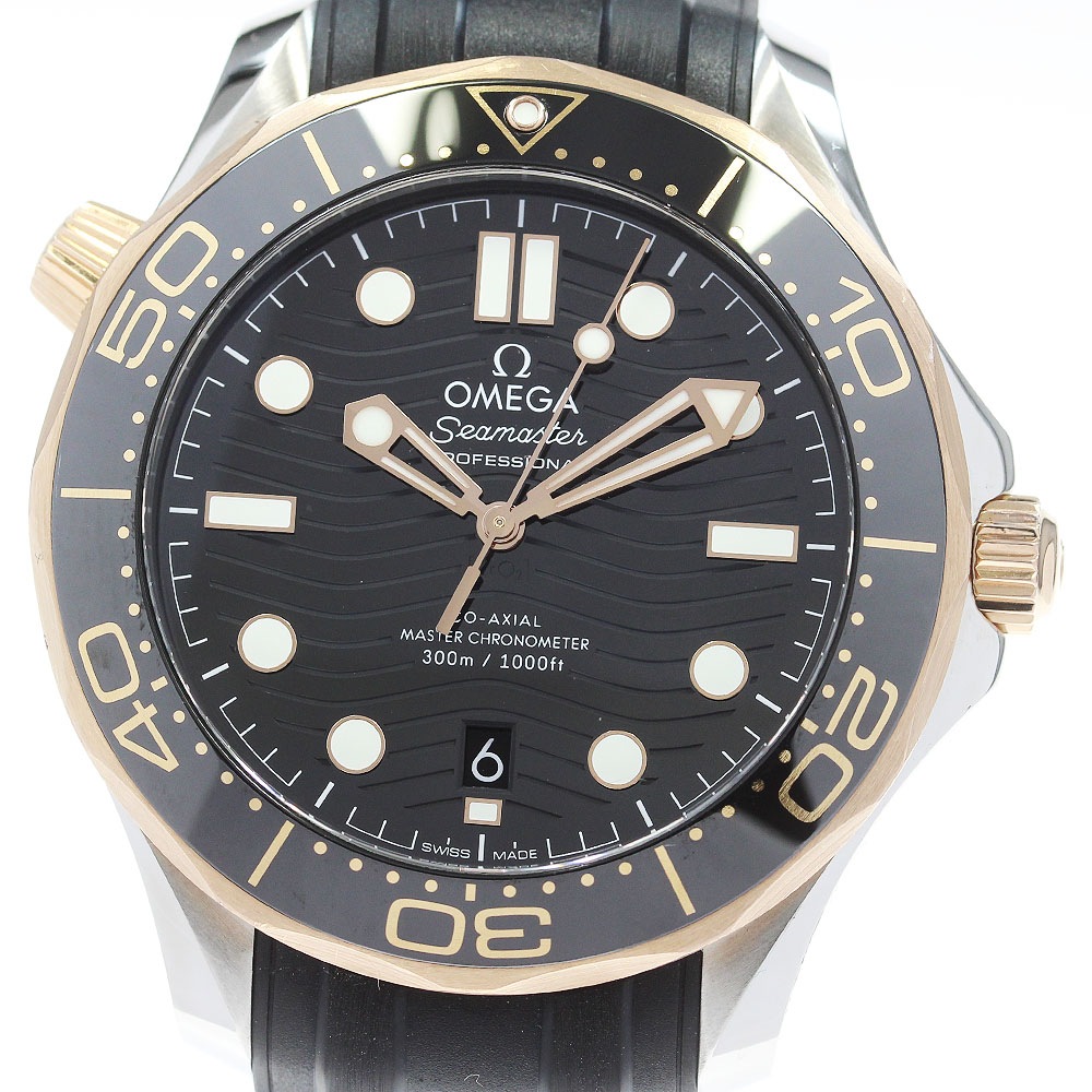 オメガ OMEGA 210.22.42.20.01.002 シーマスター ダイバー300ｍ コーアクシャル K18PGベゼル 自動巻き メンズ 箱・保証書付き_868866【中古】