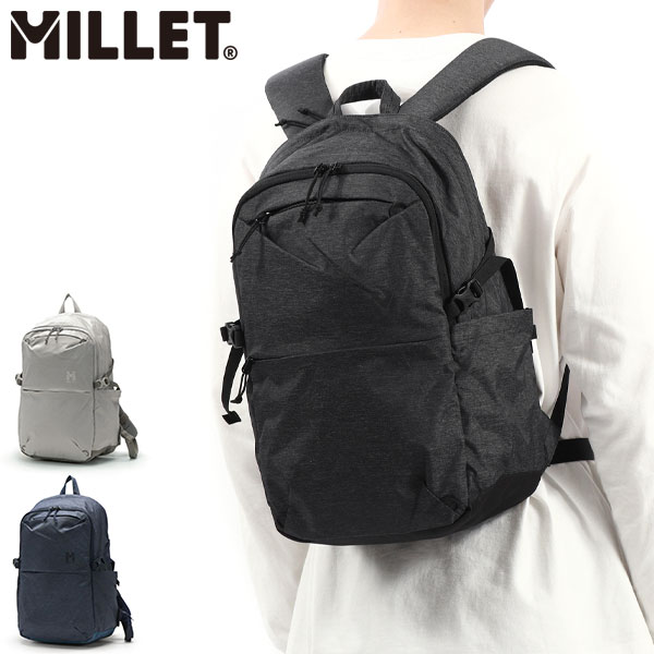 正規品2年保証　リュック メンズ レディース 通学 MILLET 小さめ 軽量 20L A4 2層 ナイロン 旅行 プラトー 20 PLATEAU MIS0765