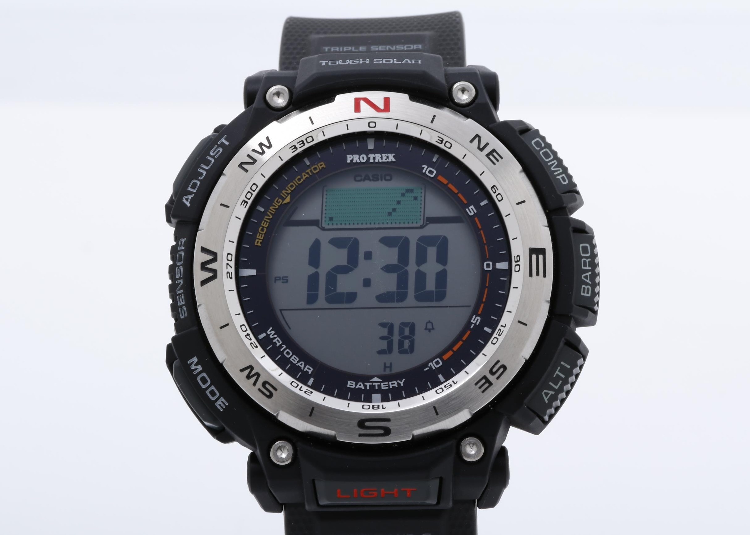 時計 プロトレック Climber Line 樹脂（バイオマス）／ステンレススチール PRW-3400-1JF デジタル ブラック シルバー メンズ時計 メンズウォッチ 高級【本物保証】