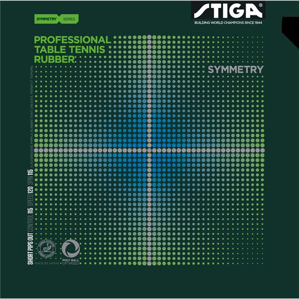 STIGA（スティガ） 表ソフトラバー SYMMETRY（シンメトリー） BLACK 特厚 4,500円