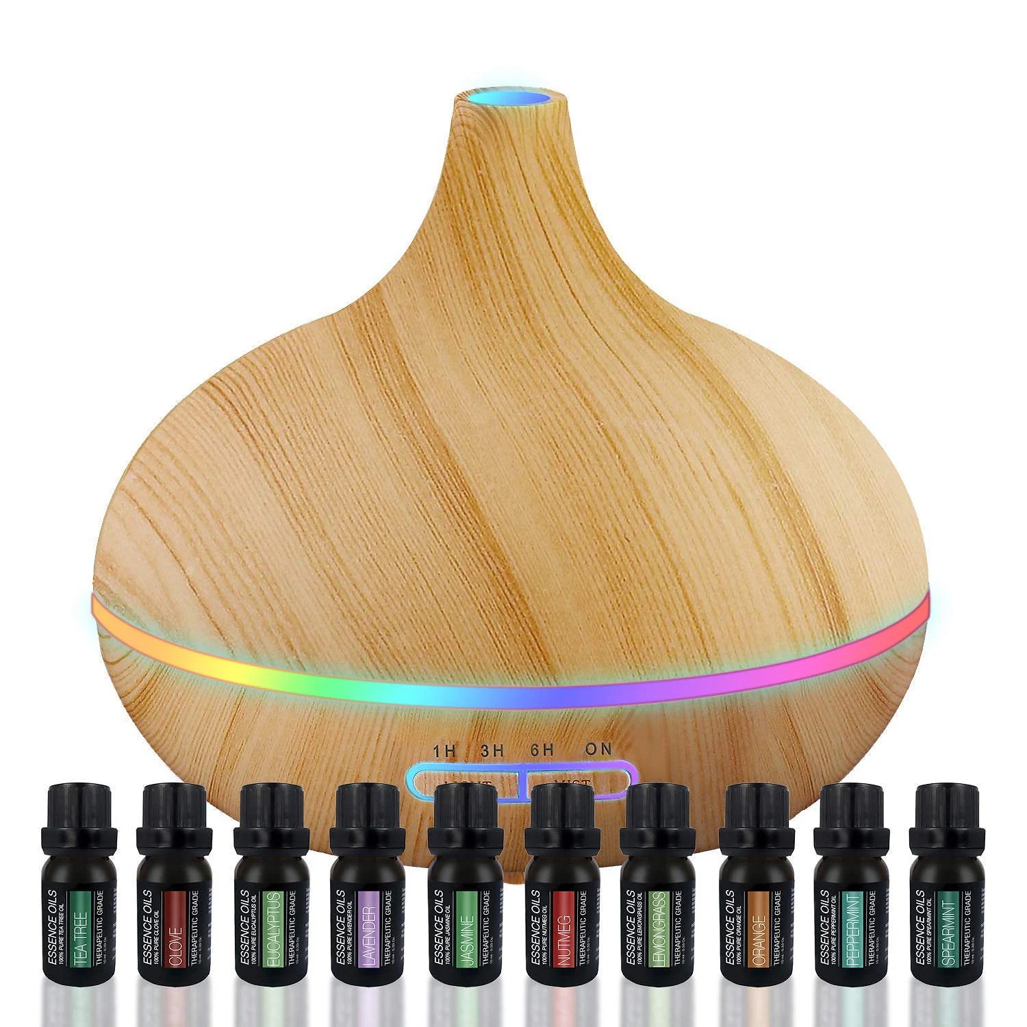 究極のアロマテラピーディフューザーエッセンシャルオイルセット - 超音波ディフューザートップ10エッ