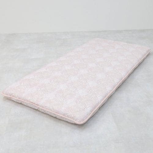 [シングル]四国繊維販売 ふとんファクトリー 合繊三層敷き布団 除湿シート付 100×210cm 厚み9cm ピンク