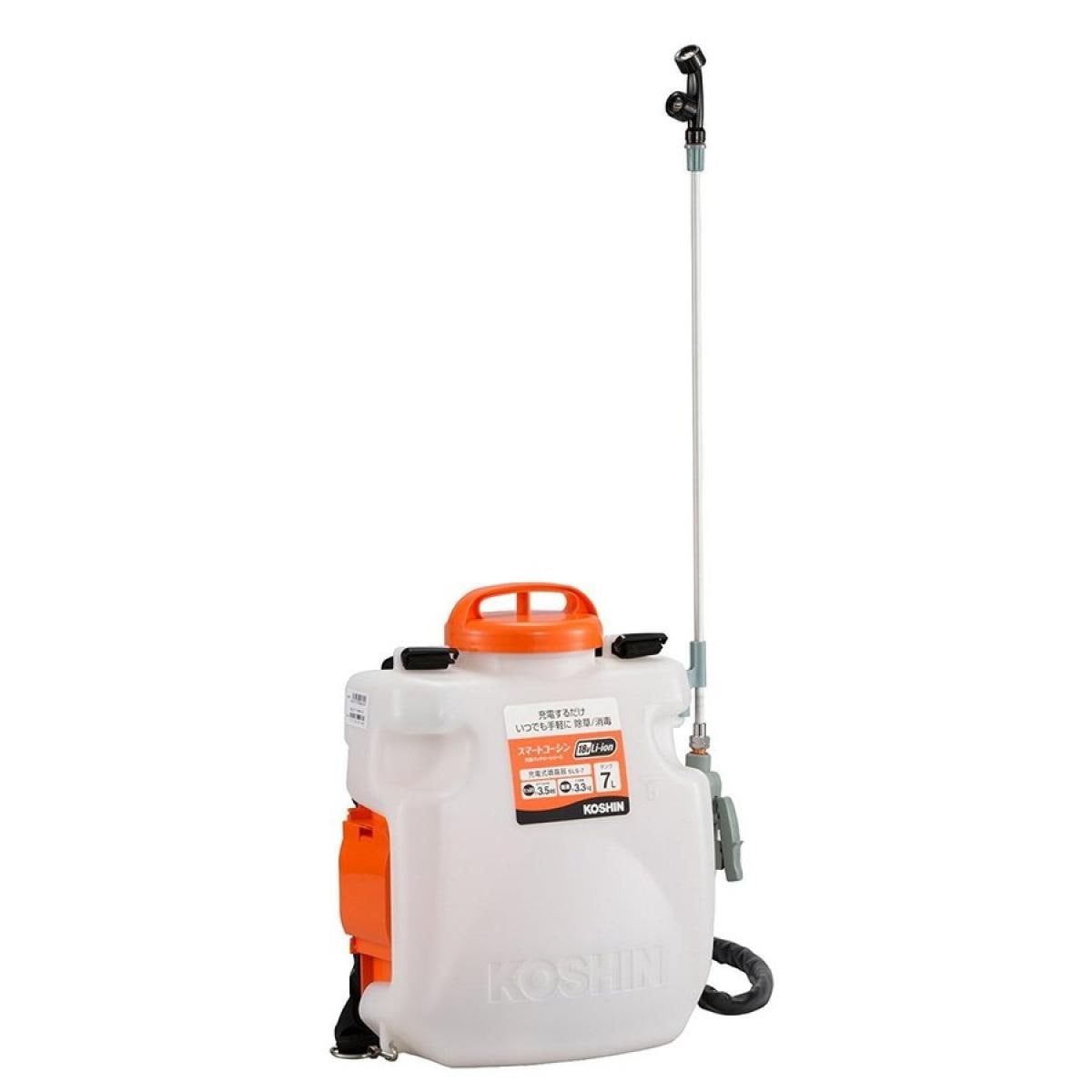 工進 充電式噴霧器 SLS-7 バッテリー・充電器付 充電式 噴霧器 園芸 ガーデニング 花 野菜 植物 畑