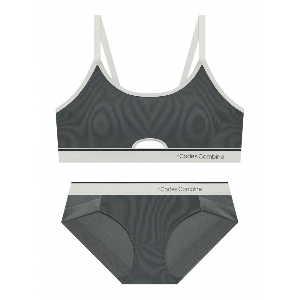 CODESCOMBINE インナ 無地 ブラトップ ブラ＆ショーツ上下セット