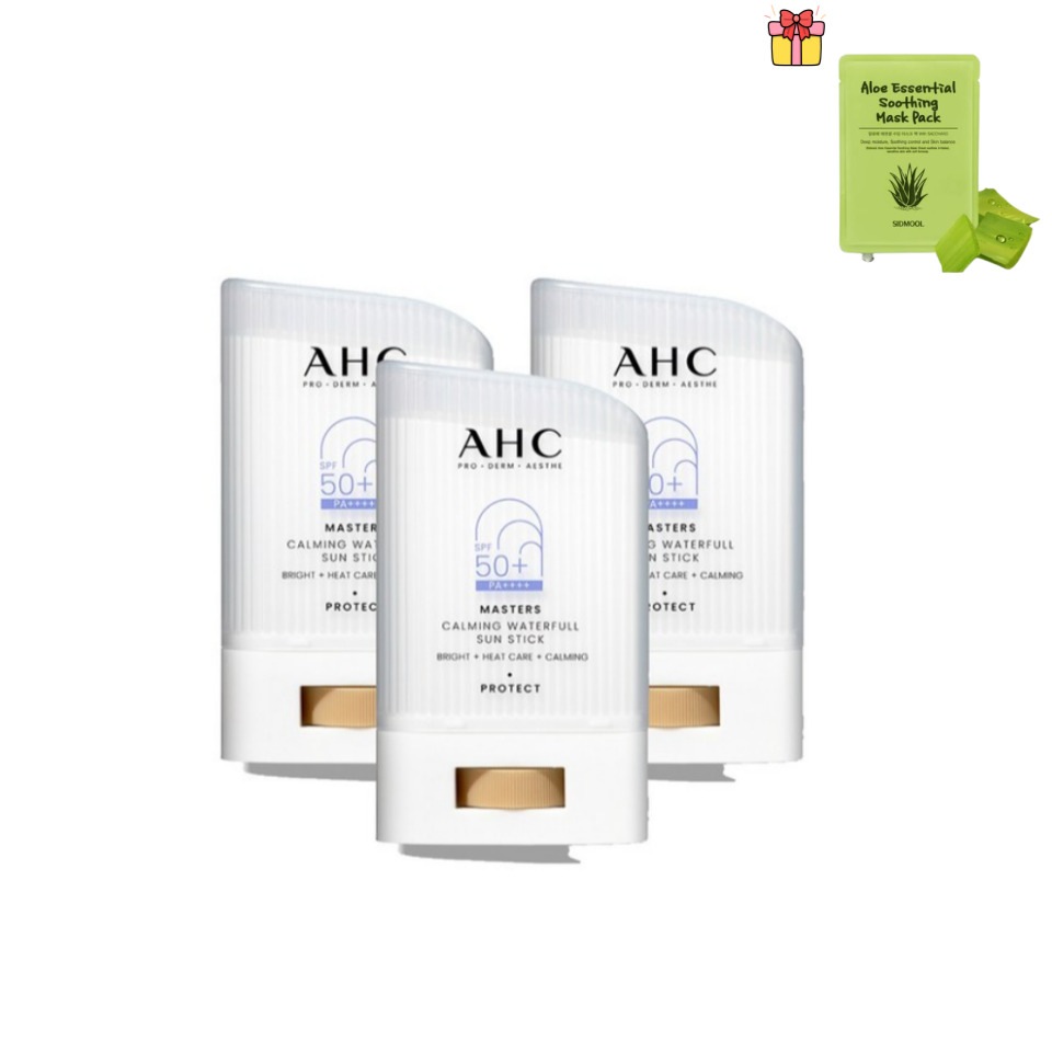 マスターズカーミング ウォータフルサンスティック SPF50+ PA++++ 22g 3個