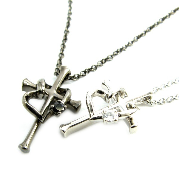 LARA Christie ララ クリスティー ラヴァーズクロス ペアネックレス シルバー925