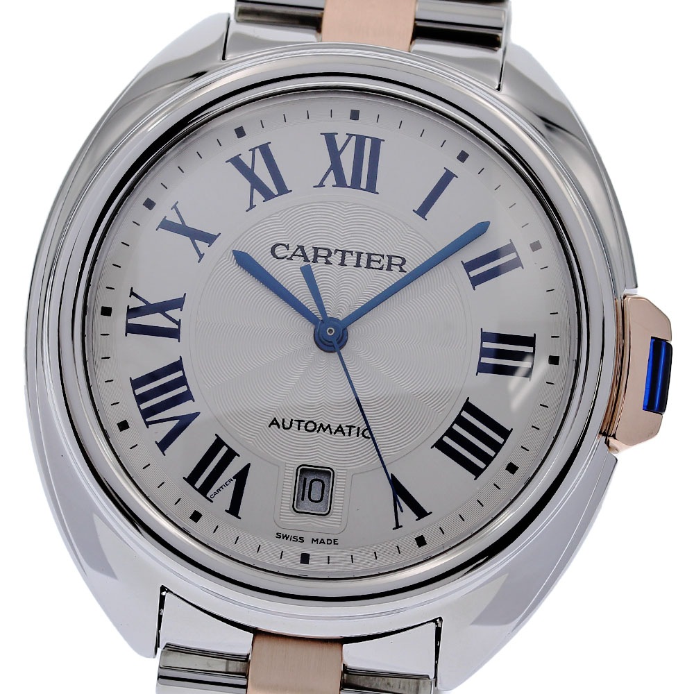カルティエ CARTIER W2CL0002 クレ ドゥ カルティエ 40ｍｍ K18PGコンビ 自動巻き メンズ 良品 保証書付き_828231【中古】