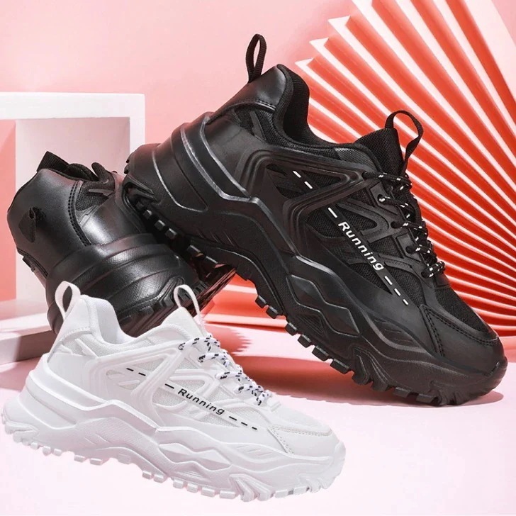 厚底5cmスニーカーレディースメンズ文字グラフィックレースアップシンプルカジュアル30%までに制限