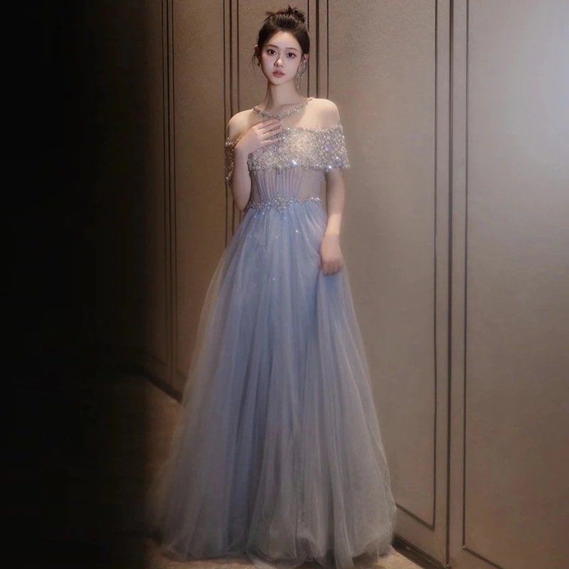 ドレス宴会気質ハイエンドファンタジーフォレストスタイルスーパー花嫁婚約パーティーホストドレススカート女性 6,720円
