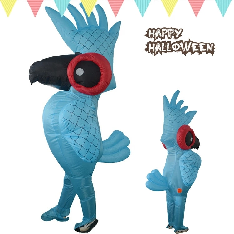 ハロウィン コスプレ 大人 キッズ オウム着ぐるみ ブルー 鮮やか 可愛い アニメ ゲーム お祭り 制服 パーティー cos クリスマス イベント ステージ衣装 演出服 変装