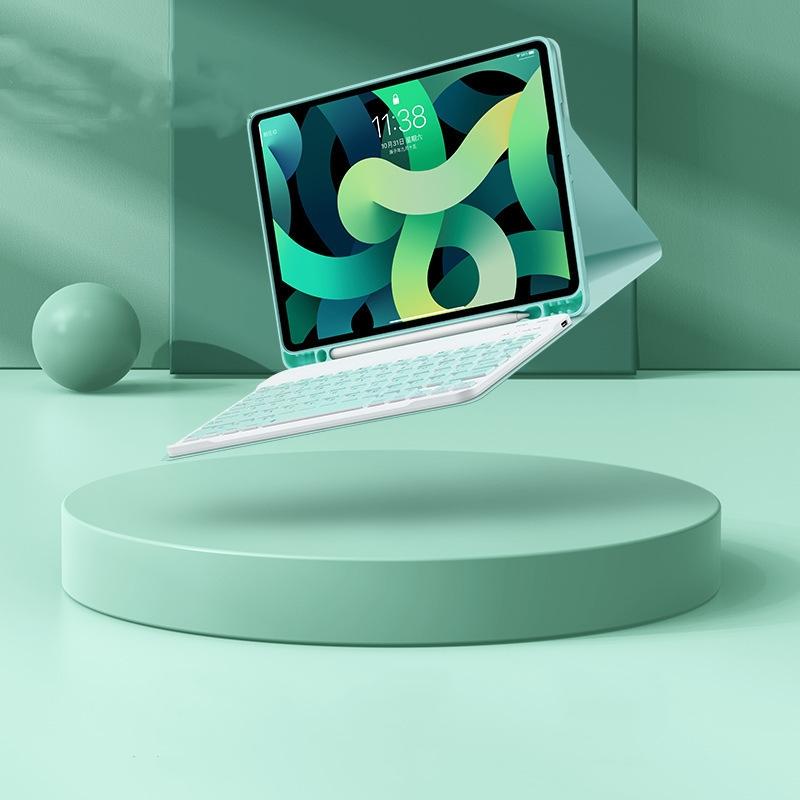 着脱式 iPad Air 5 air4 iPad 9 8 7 キーボード ケース マグネット分離式 タッチパッド 7カラーバックライト iPad Pro 11 12.9 Bluetooth キーボー
