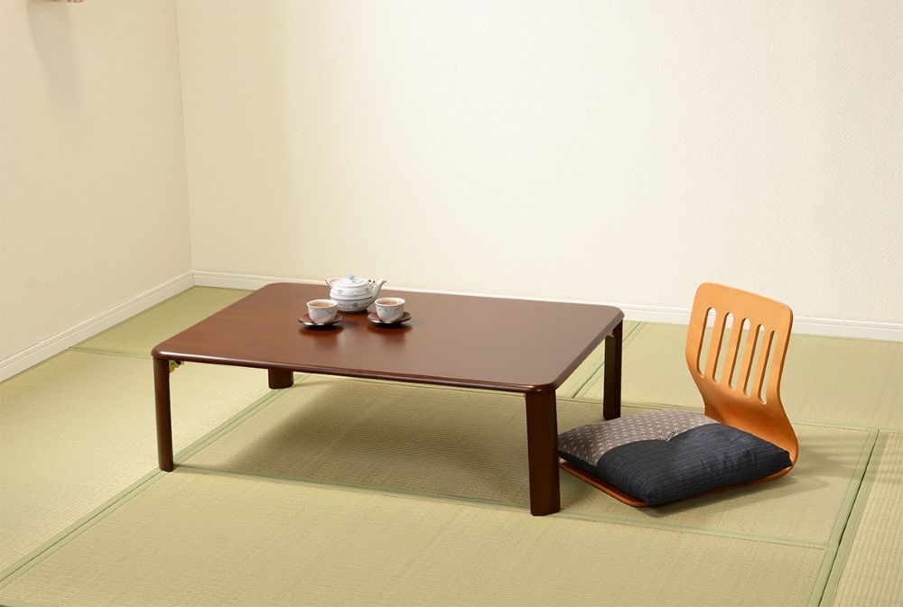 折りたたみテーブル 75×50cm 木製 ローテーブル 完成品 折りたたみ センターテーブル 座卓 木目調 角丸 コンパクト収納 おしゃれ