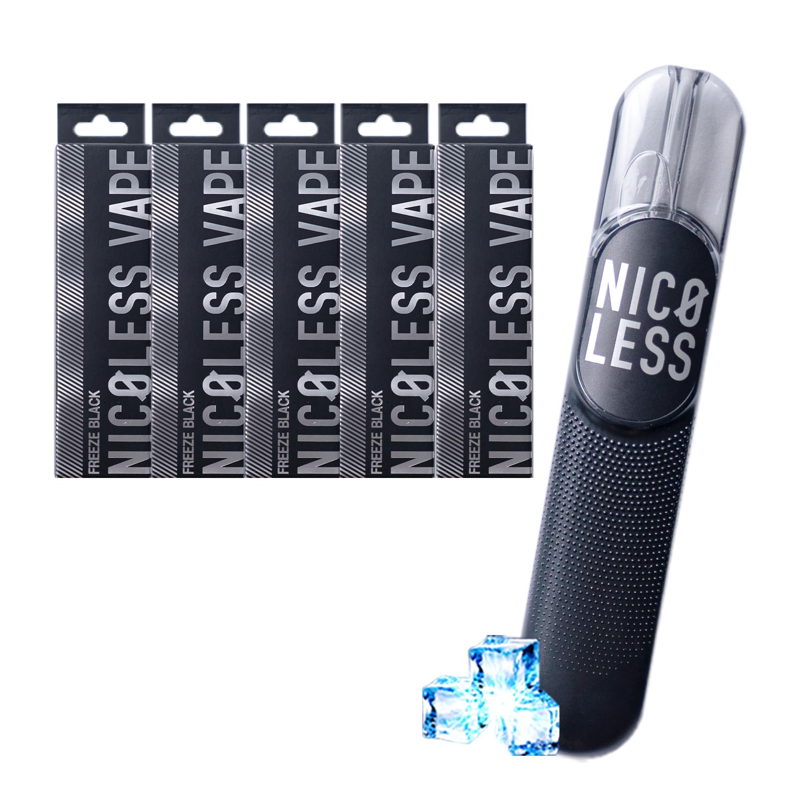 NICOLESS VAPE FREEZE BLACK 5本セット ニコレス ベイプ フリーズブラック 選べるフレーバー 5本セット 使い切り ニコチンゼロ タールゼロ 電子タバコ 電子たばこ VAPE