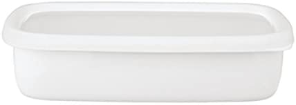 （まとめ買い）富士ホーロー 富士ホーロー 保存容器 コンテ 浅型角容器 M KE-M.LW [x3]