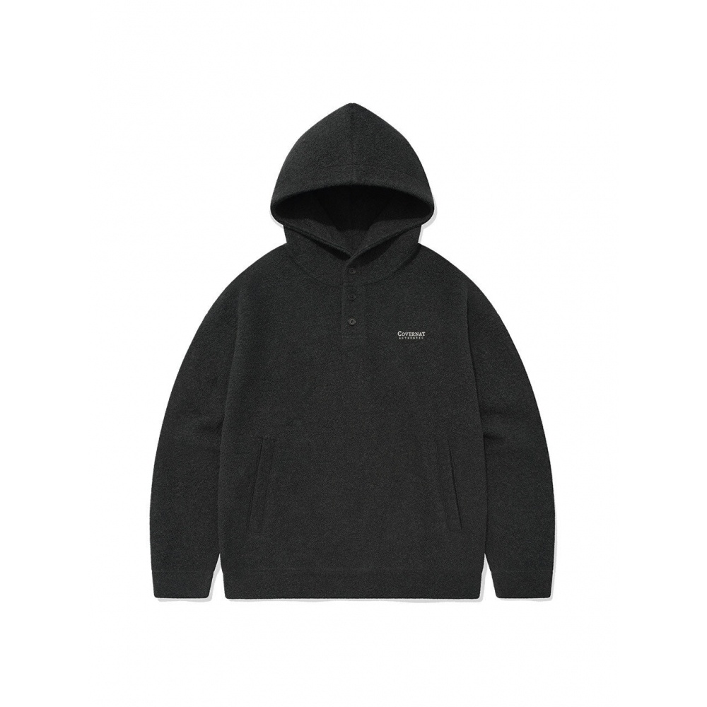 カバーナット 24FW ブックルジャージーパーカーチャコール