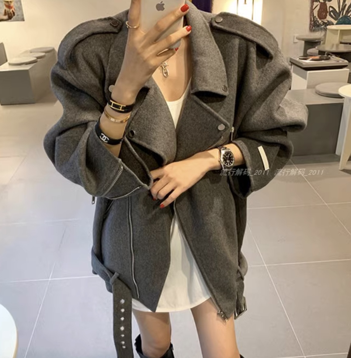 アウター コート ジャケット 上着 ミディアム丈 ミドル丈 袖あり 長袖 ストレート ワイド ファスナー ジッパー ポケット 前開き 綺麗め きれいめ シンプル カジュアル 大人 上品 おしゃれ 8,034円