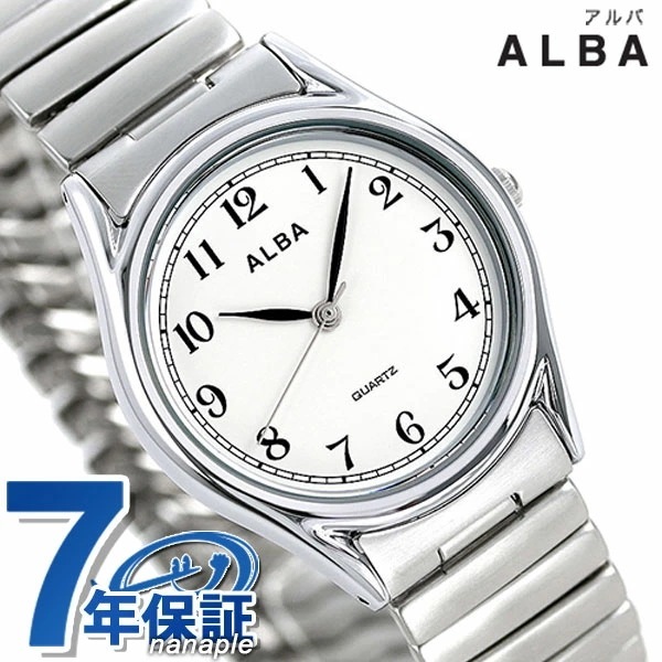 セイコー アルバ クオーツ メンズ 腕時計 AQGK439 SEIKO ALBA ホワイトシルバーメンズ腕時計