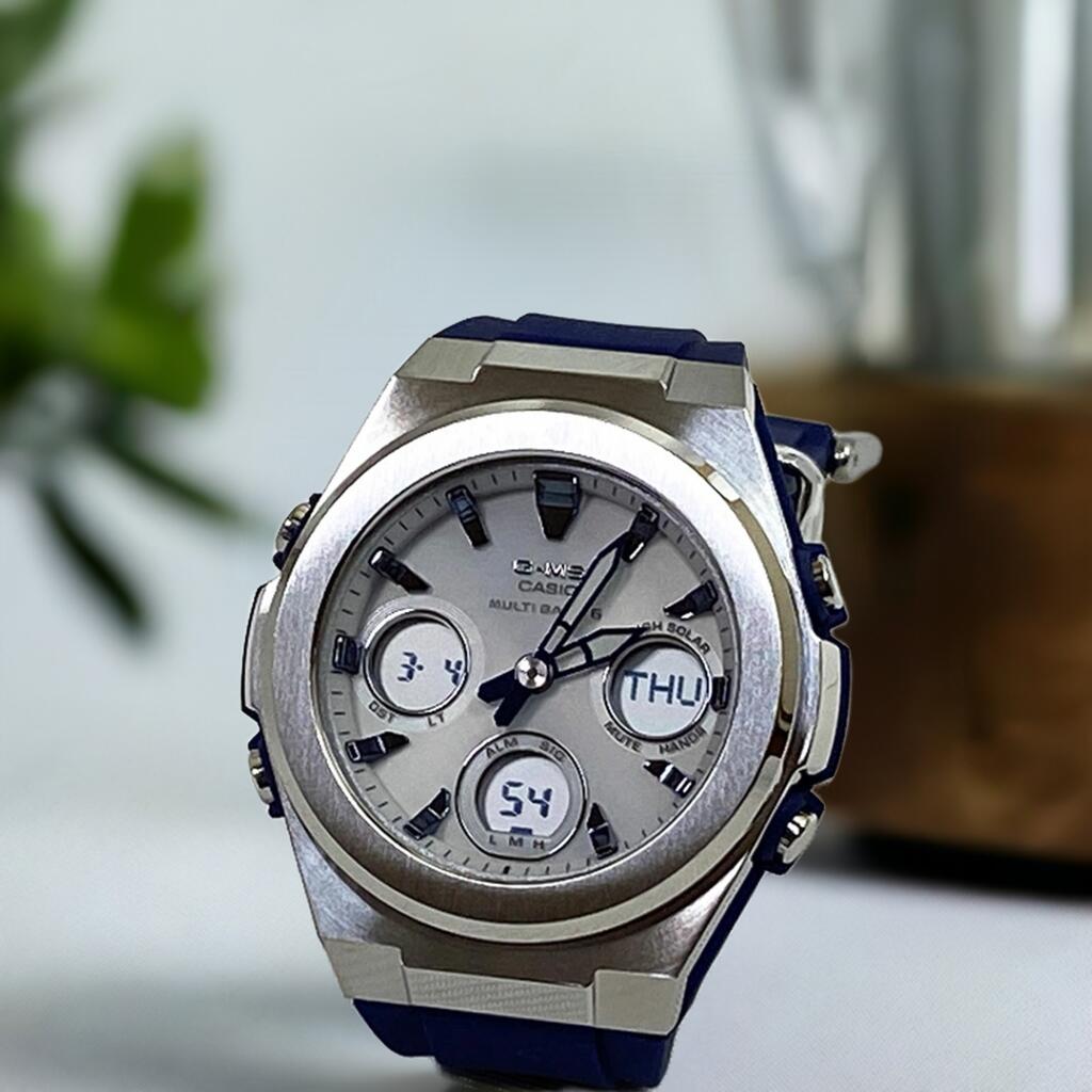 BABY-G カシオ 腕時計 ベビージー 電波ソーラー MSG-W600-2AJF レディース ソーラー電波 プレゼント 腕時計 ギフト 人気 ブルー 青 国内正規品 新品 メッセージカード手書きし