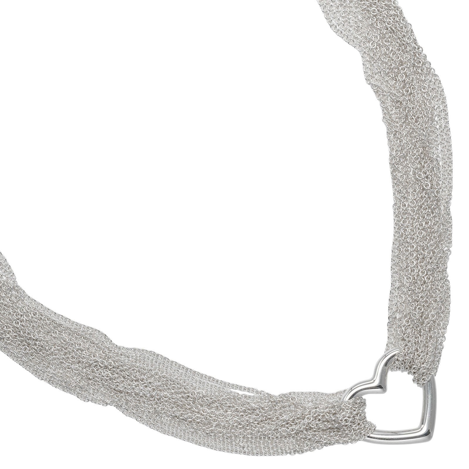 オープンハート トグル ネックレス シルバー925 約59g レディース 中古品 Aランク 47,880円