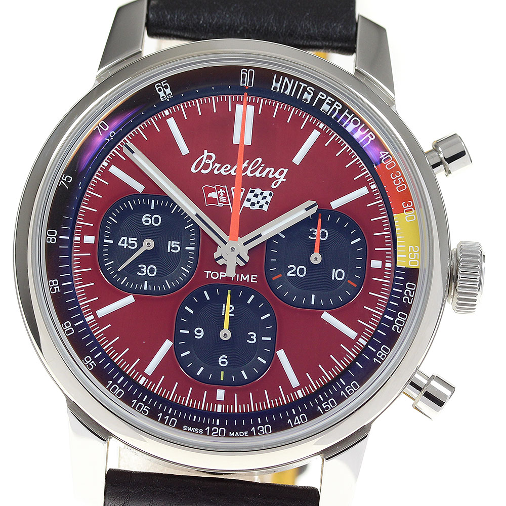 ブライトリング BREITLING AB0176 トップタイム シボレー コルベット クロノグラフ 自動巻き メンズ 美品 _816195【中古】