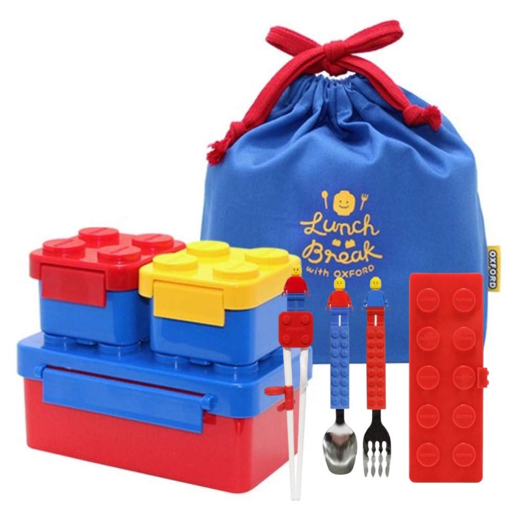 オクスフォード ランチボックスポーチ箸セット (pouch&Chopsticks set BLUE1)