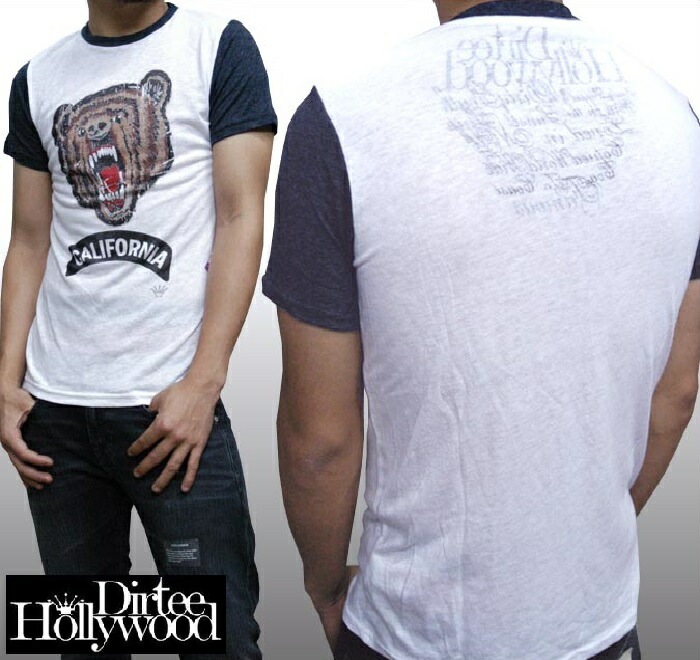 ダーティーハリウッド メンズ Tシャツ Dirtee Hollywood CALIFORNIA ブラック LA セレブ Safari サファリ LEON レオン オーシャンズ 雑誌 掲載 ブランド ベ